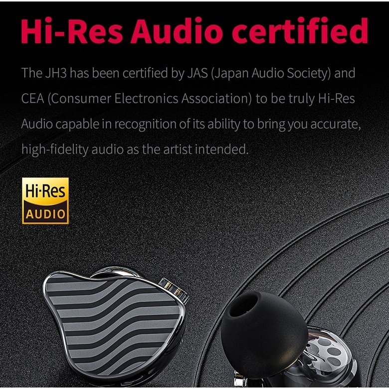 Tai Nghe Fiio JH3 Chính Hãng - Bảo Hành 12 Tháng