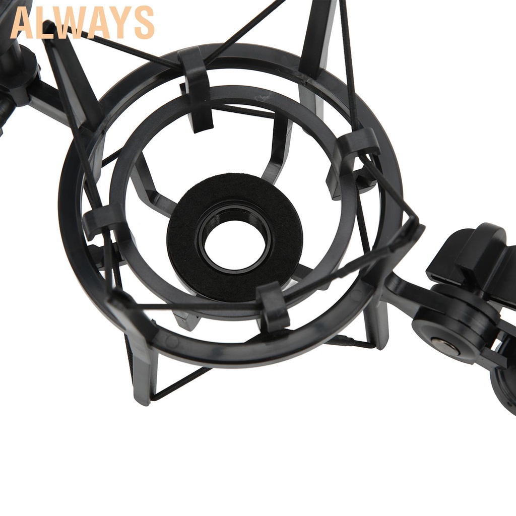 Always Microphone Shock Mount Mic Holder with Filter Anti Vibration Stand Shockmount for Recording