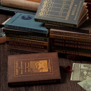 sổ mini book 40 trang xé dán trang trí theo phong cách cổ điển