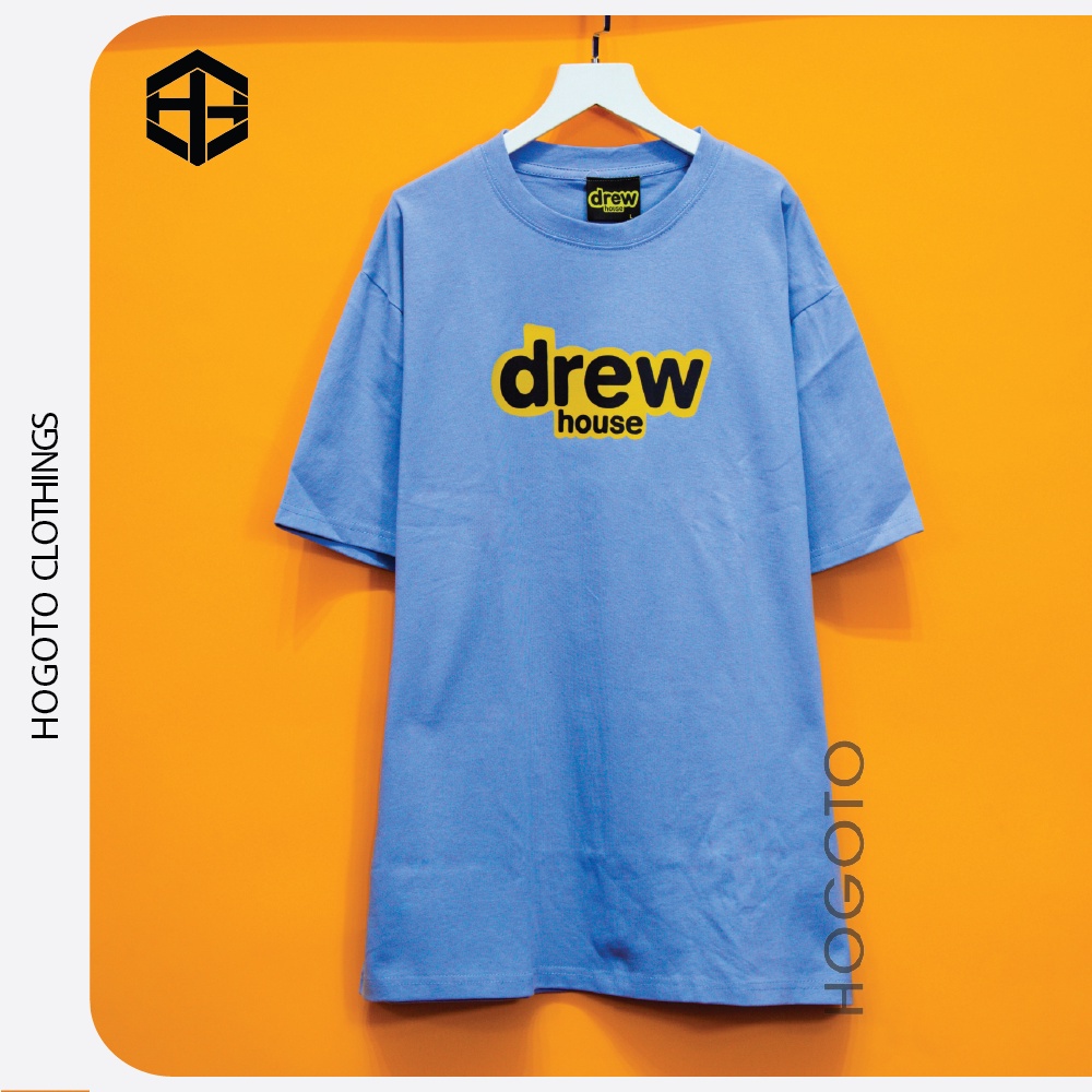 Áo thun tay lỡ Chữ Drew áo thun unisex nam nữ form rộng oversize chất liệu cotton 46 Clothing | BigBuy360 - bigbuy360.vn
