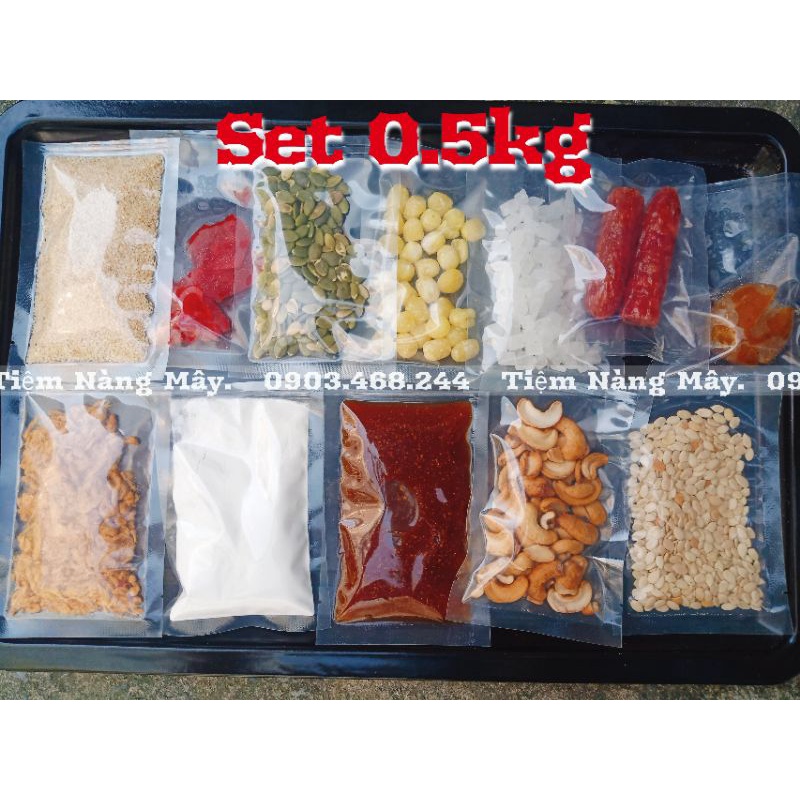 Nhân thập cẩm set nguyên liệu tự trộn làm bánh trung thu 0.5kg/ 1kg