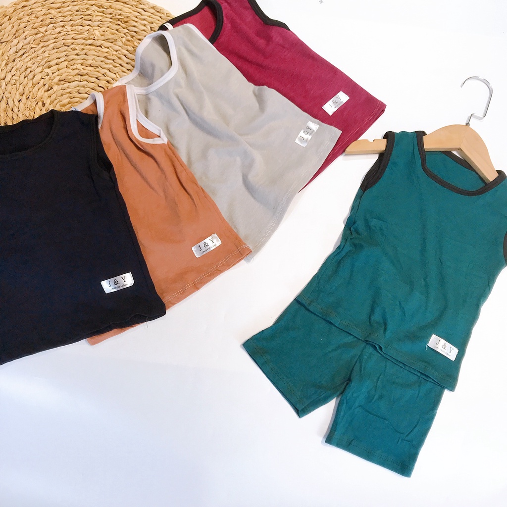 Bộ hè sát nách nhiều màu cho bé 8-18kg QATE850