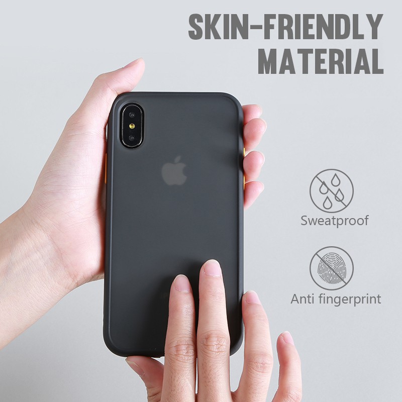 Ốp điện thoại PC cứng viền mềm kiểu giáp trong mờ chống sốc cho iPhone 8 Plus 7 6 6S 6G | BigBuy360 - bigbuy360.vn