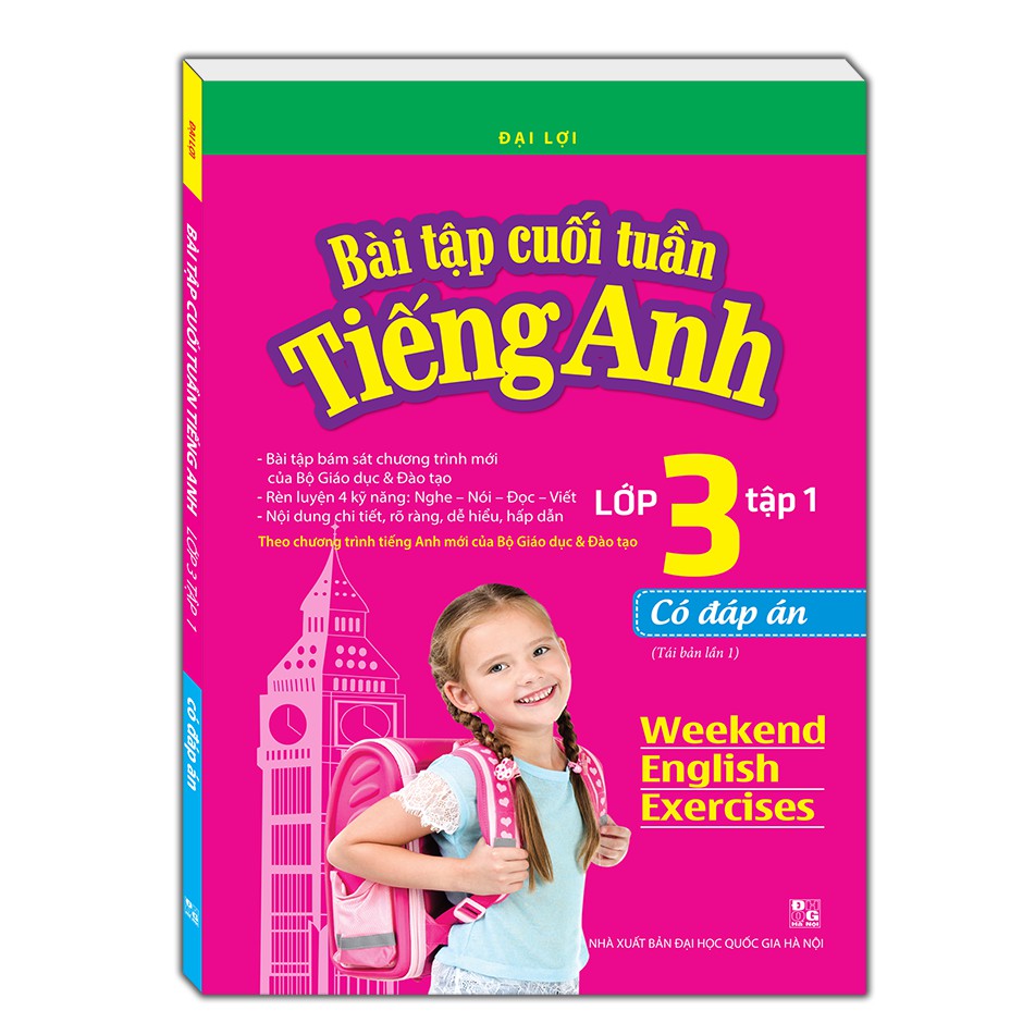 Sách - Bài tập cuối tuần tiếng Anh lớp 3 tập 1 - có đáp án(tái bản 01)