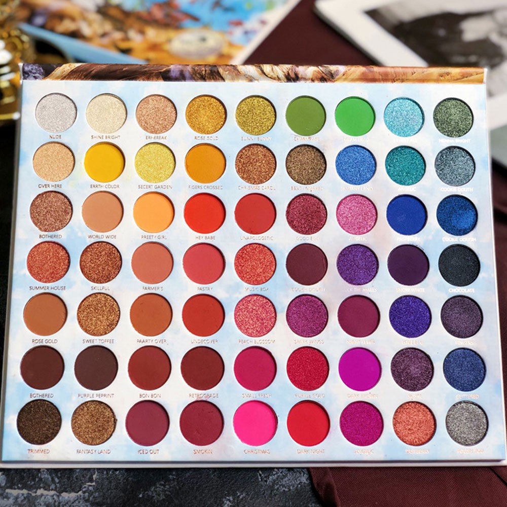 (Hàng Mới Về) Bảng Phấn Mắt Glazzi 63 Màu Tông Lì Và Kim Tuyến Chống Nước | BigBuy360 - bigbuy360.vn