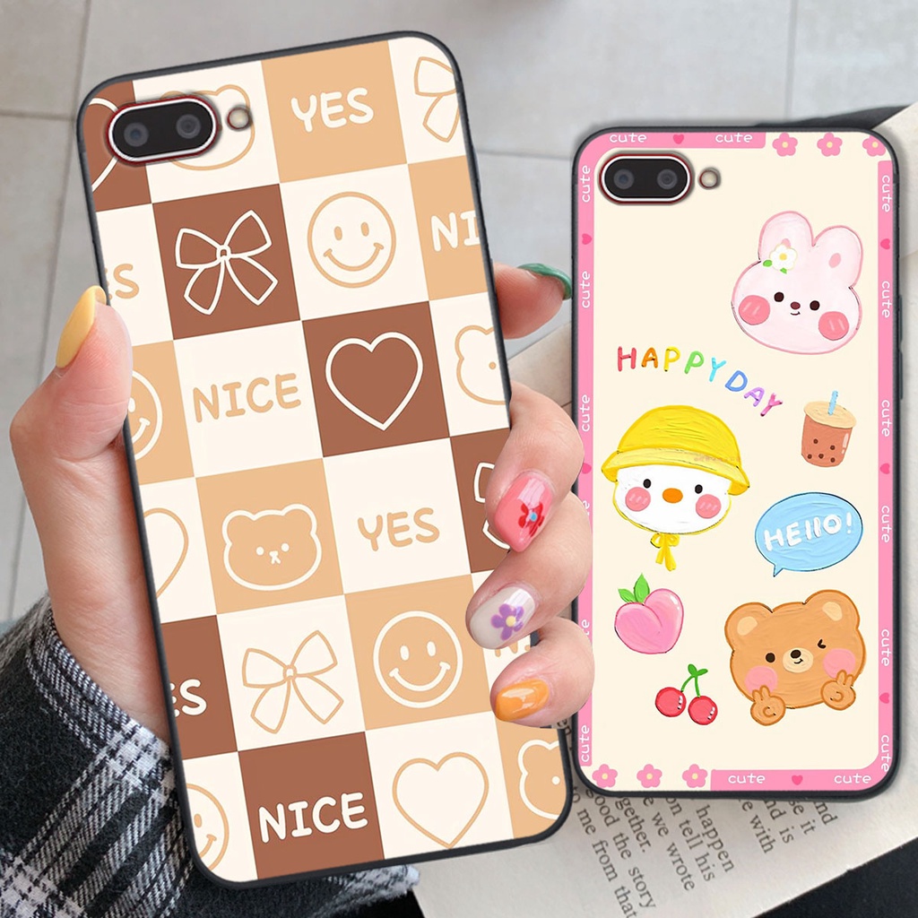 Ốp lưng Oppo A3S happy day, gấu bear dễ thương - BỀN - ĐẸP -BAO GIÁ TOÀN THỊ TRƯỜNG