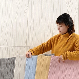 Xốp Dán Tường 3D Vân Sóng 5 Màu Dày 5mm Kích Thước 35x35cm