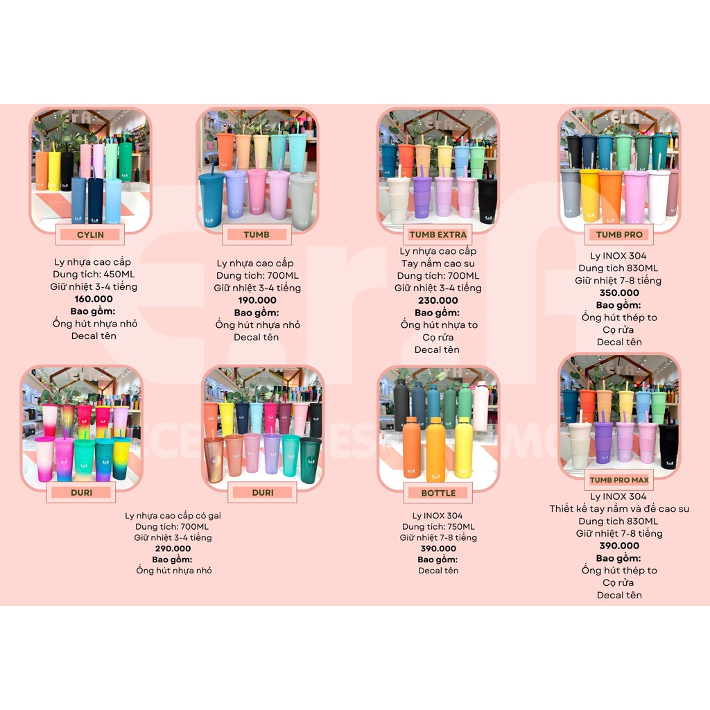 [In chữ miễn phí] Bình Đựng Nước Thiết Kế Độc Quyền Cylin ERASHOP 450ML - Giữ Nhiệt 24H- Thép Không Gỉ Cao Cấp, Rẻ Đẹp