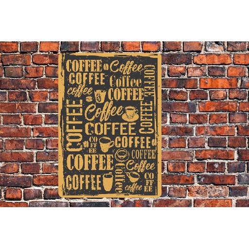 Tranh Thiếc ~A4 "Quán Coffee,Cafe" V5