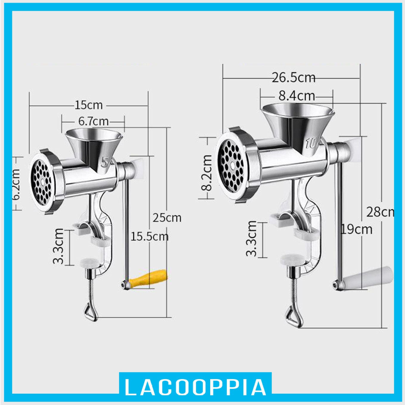 Máy Xay Thịt Bằng Tay Chất Liệu Inox Cao Cấp