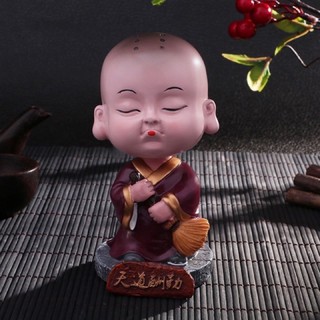 Tượng Chú Tiểu bình an trang trí bàn làm việc