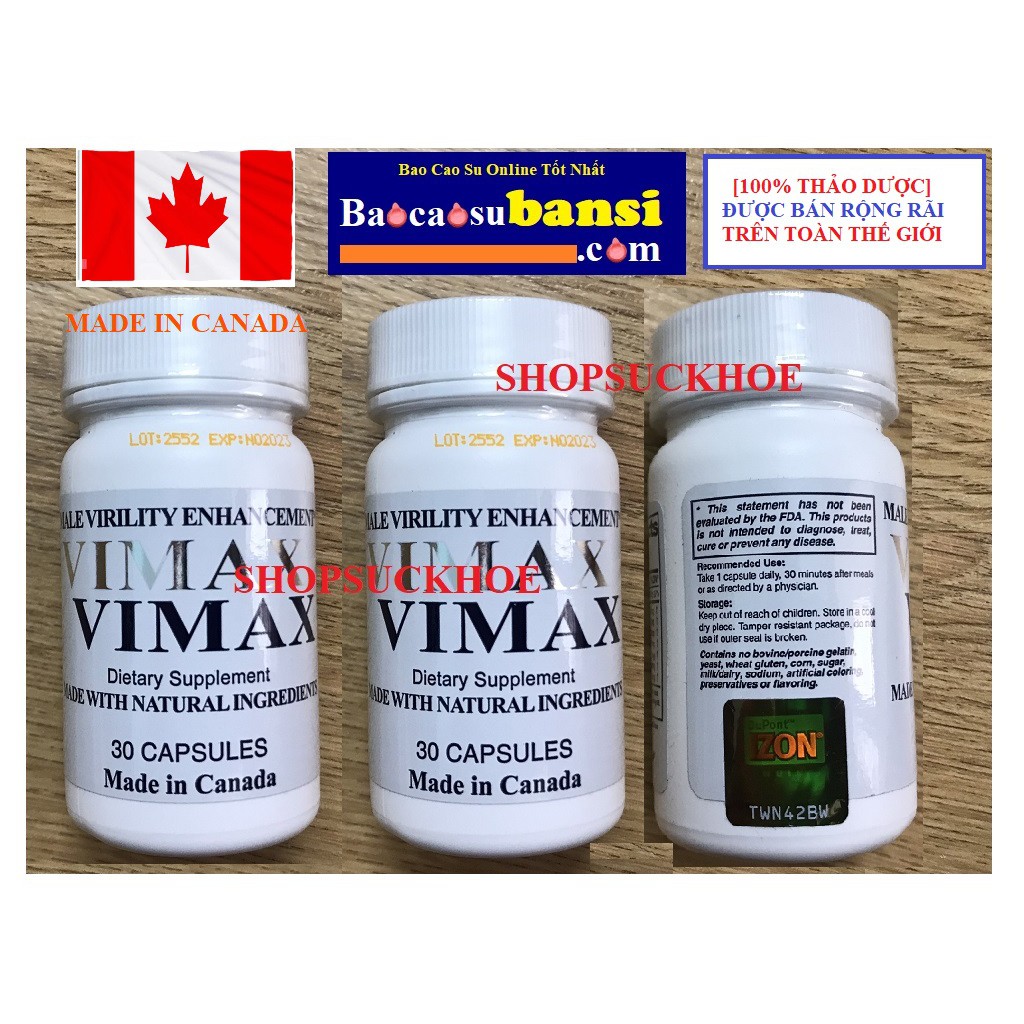 Vimax Pill Uy Tín Trên Toàn Thế Giới - Thực Phẩm Viên Uống Bổ Sung Tăng Cường Sinh Lý, Tăng Kích Thước Dương Vật Cho Nam