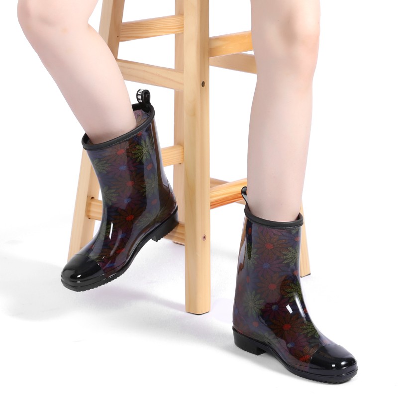 Giày boot chống thấm nước chống trượt thời trang công sở cho nữ