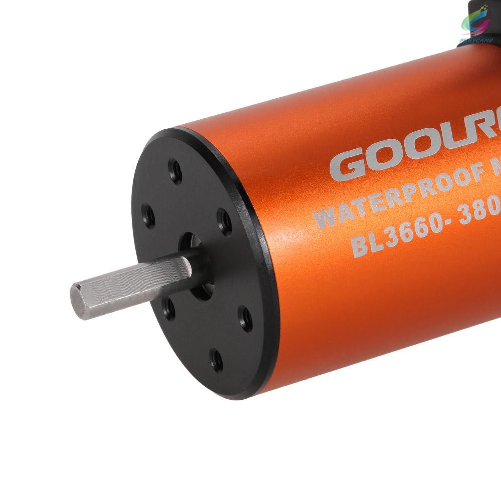 GoolRC 3660 3800KV Waterproof Brushless Motor for 1/10 RC Car Truck Crawler