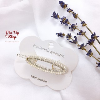 Kẹp Tóc Phong Cách Hàn Quốc - 𝑺𝒂̆̃𝒏 𝑯𝒂̀𝒏𝒈 - Kẹp Tóc Đính Đá Sang Chảnh
