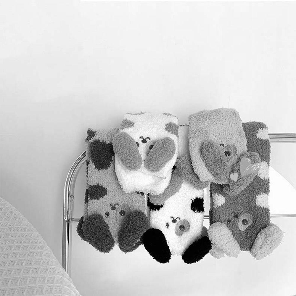 PRESTON Vớ Cotton Dày Dặn Phối Tai Thỏ Dài Dễ Thương Cho Nữ