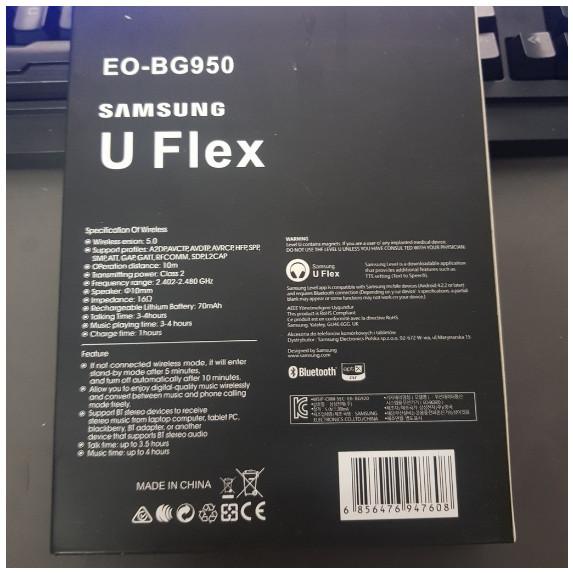 Tai Nghe Bluetooth SAMSUNG U Flex, Tai Nghe Không Dây Cao Cấp Hàng Loại 1, Dùng Cho Cả Hai Hệ Điều Hành Adroid và IOS