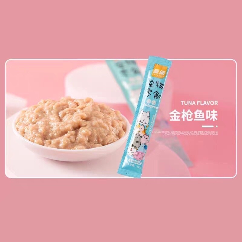 Súp Thưởng Cho Mèo Shizuka , Cat Food, Thanh 15gr