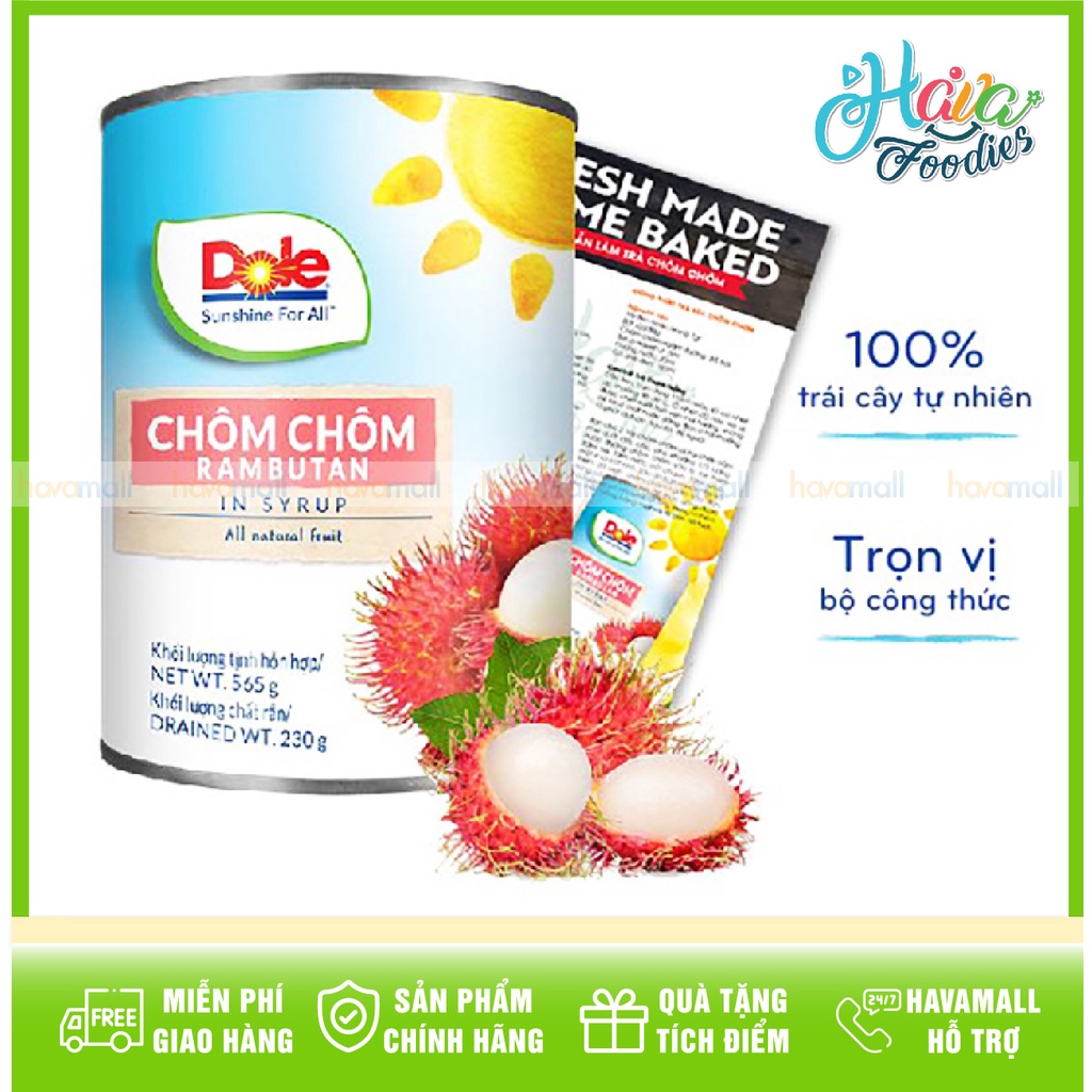 Chôm Chôm Đóng Lon Dole 565gr
