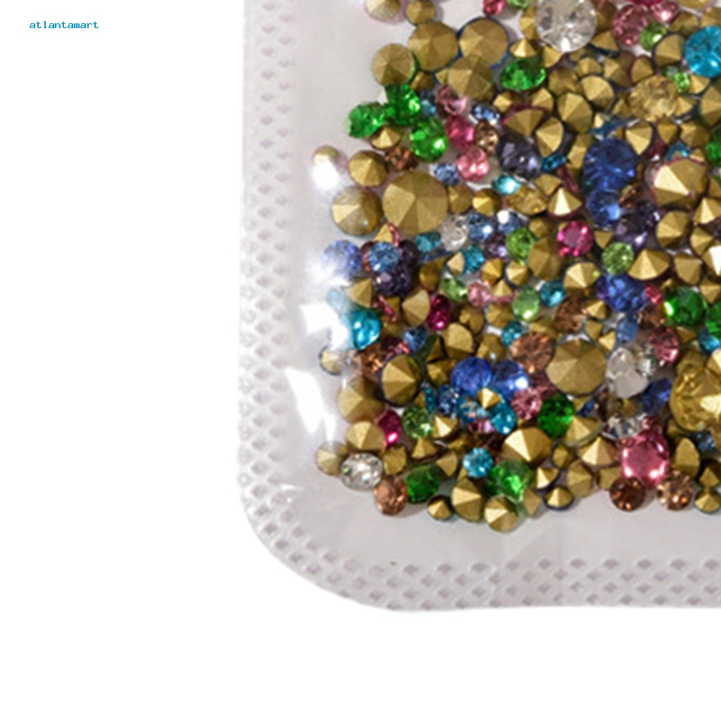 Atl| Hộp Đá 3D Nhiều Kích Cỡ Đính Móng Nghệ Thuật