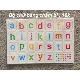  Bộ Chữ Bảng Chấm Bi Có Nam Châm