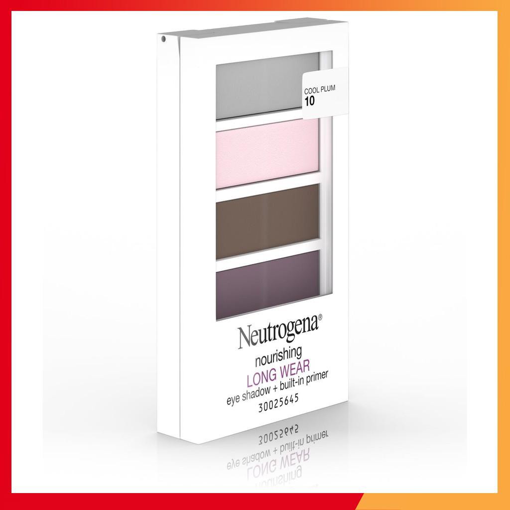 Bảng phấn mắt dưỡng chất 4 màu Neutrogena Nourishing Long Wear Eye Shadow + Built-In Primer Hàng Mỹ Mỹ phẩm xách tay