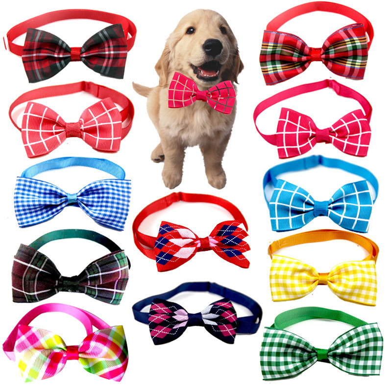 Vòng cổ kiểu cà vạt phối nơ dễ thương dành cho thú cưng