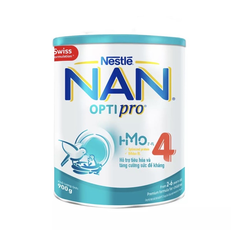 [Mã 267FMCGSALE giảm 8% đơn 500K] [Tặng set balo và nón] Sữa bột Nan Optipro HMO 4 900g