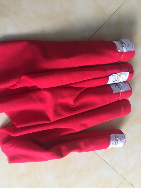 Sỉ 10 chiếc khăn đỏ dài 1m6 mềm đẹp
