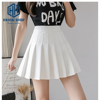 Chân Váy Xếp Ly Tennis Có Lót Trong Dáng Ngắn Phong Cách Hàn Quốc Dễ Thương.