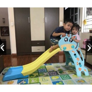 [Shopee siêu rẻ] Cầu trượt cho bé hàng đẹp (tặng rổ + bóng)