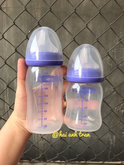 Bình sữa Lanshinoh size 160ml và 240ml tách set