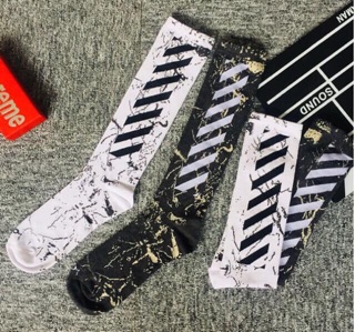 Tất Sét Cao Cổ Off White
