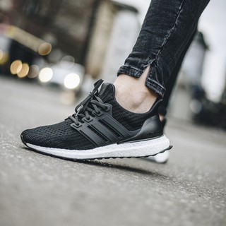 (Free ship + Full box) Giày ultra boost đen full đế trắng