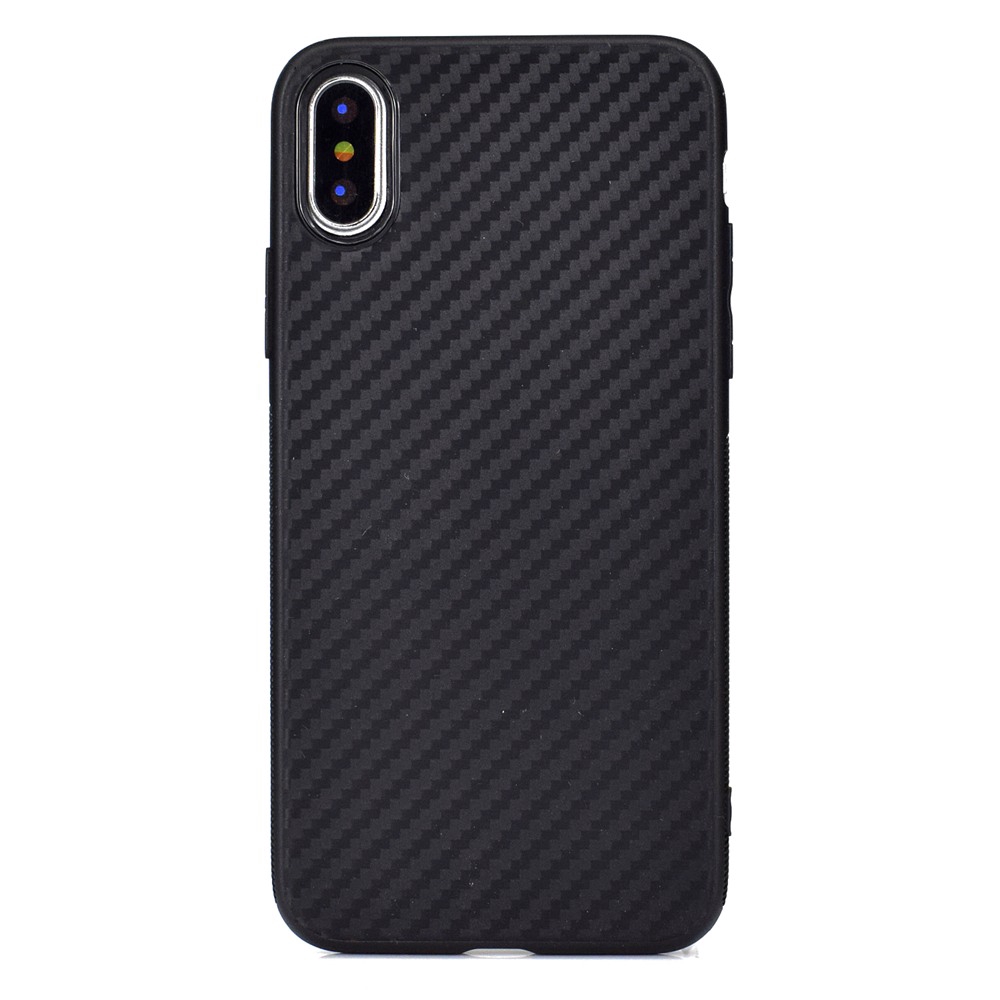 Carbon Fiber Pattern Soft TPU Case Cover for iPhone 5  6 7 8 Plus X XS MAX XR 11 Pro Max