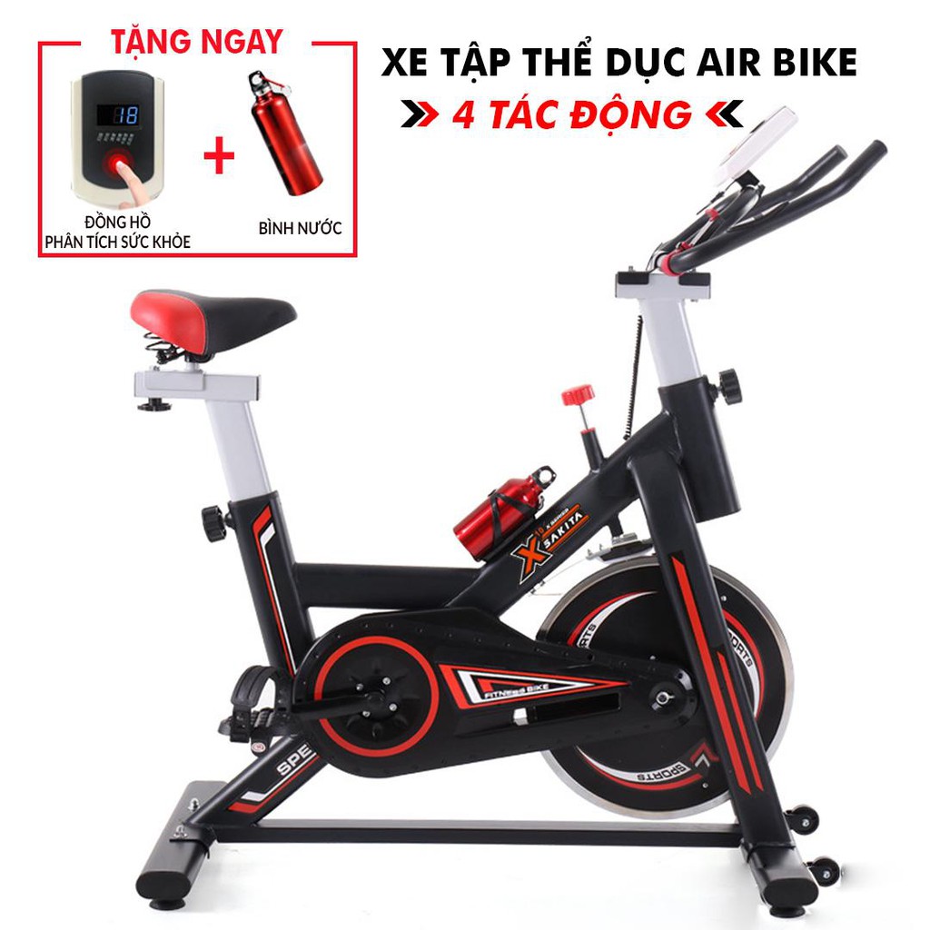 Xe đạp tập thể dục SAKITA X10 - Xe tập thể thao tại nhà - Máy tập gym đa chức năng - Khung Thép Cường Lực Chống Gỉ