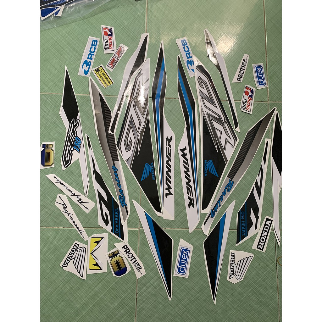 Tem winner 150 GTR xanh đen cao cấp