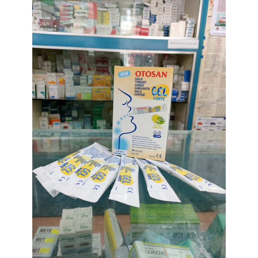 Gel Ngậm Ho Otosan Throat Gel Forte Hộp 14 Gói