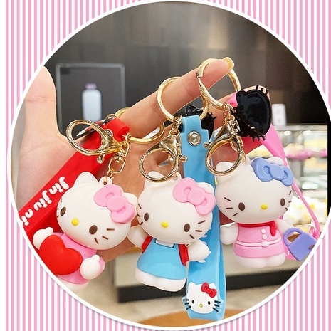 [Mã LIFEBOOK2 giảm 10% đơn 0Đ] Móc Chìa Khóa Cặp Đôi Hello Kitty Xinh Xắn,Chất Liệu PVC Cao Cấp