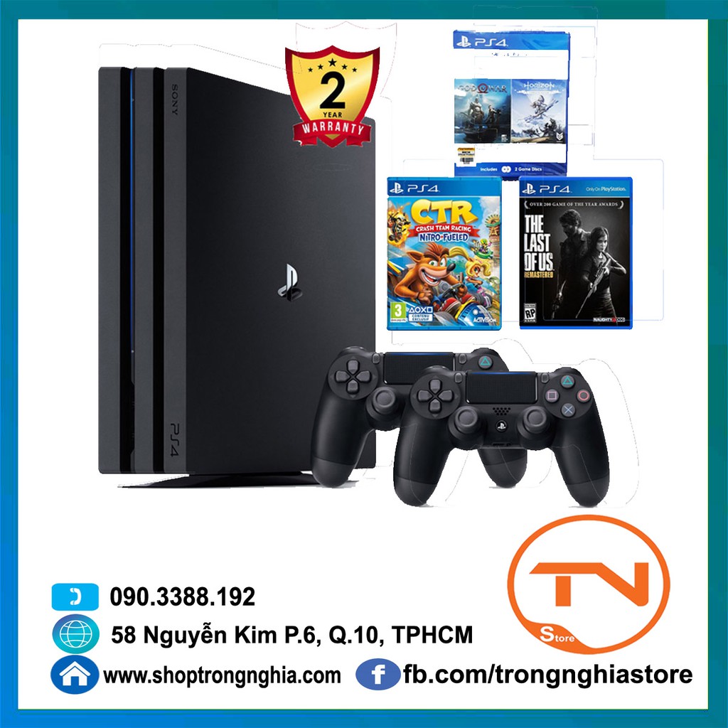 Máy PS4 Pro CUH-7218B 1TB- Mua 1 Tặng 5