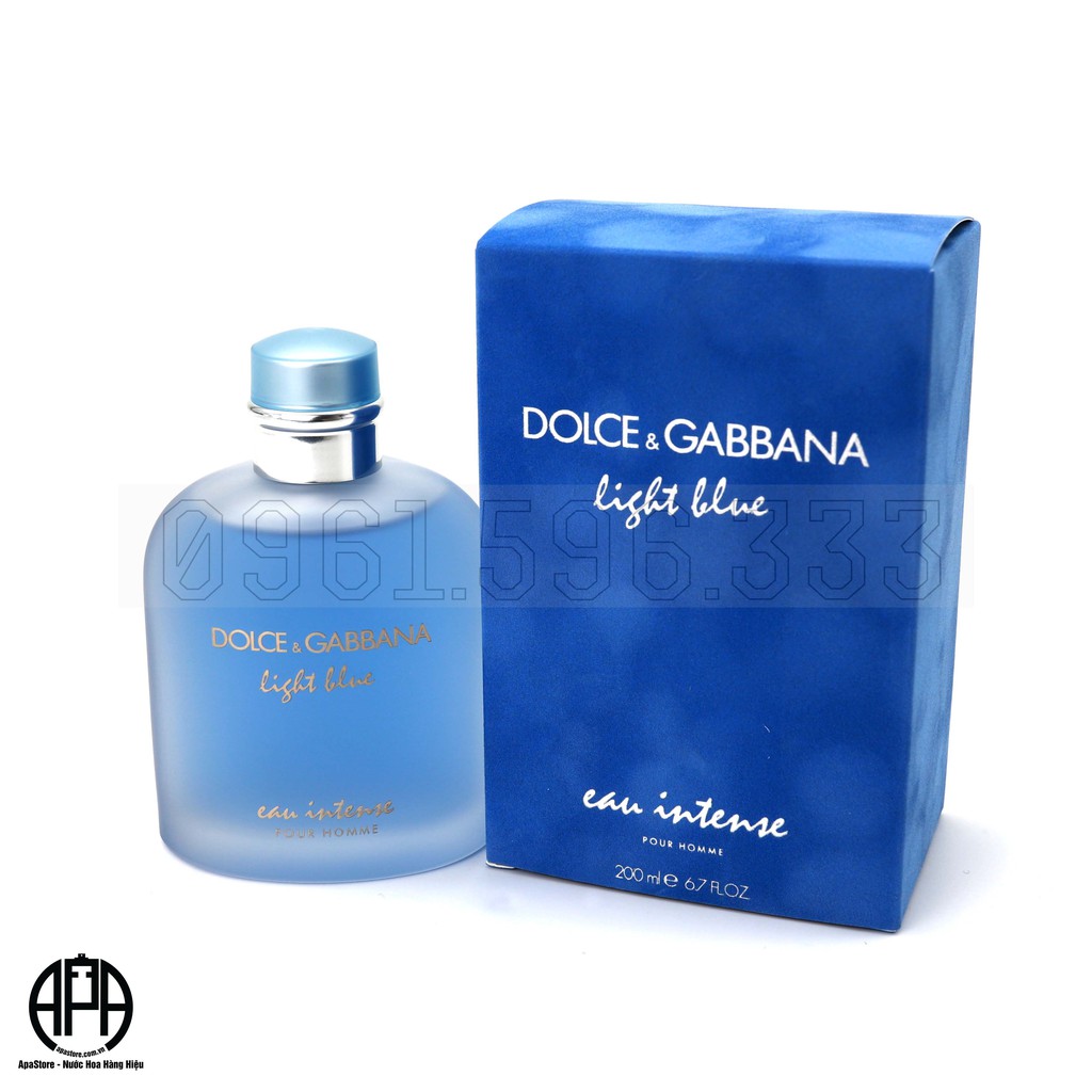 Nước Hoa Nam Dolce Gabbana Light Blue Eau Intense Pour Homme Chai 10ml