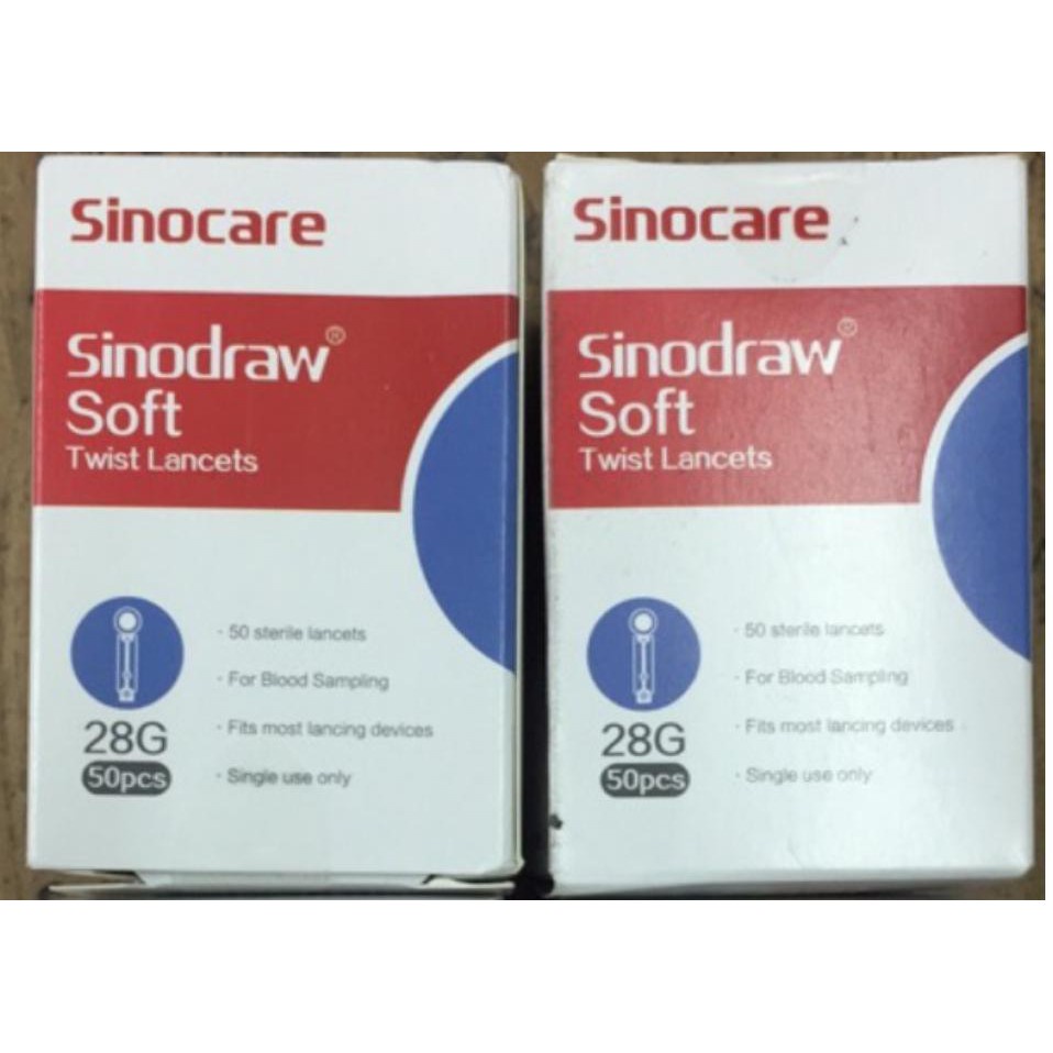 Kim chích máu Sinodraw máy đo đường huyết sinocare