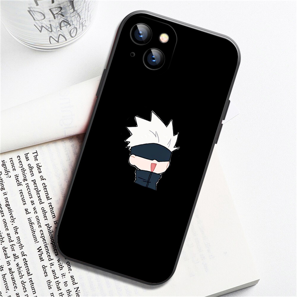 Ốp điện thoại Anime Gojo Satoru chibi Blujay7 cho iPhone 13ProMax 11 X XsMax Xr 7 8Plus  BLUJGJO0033