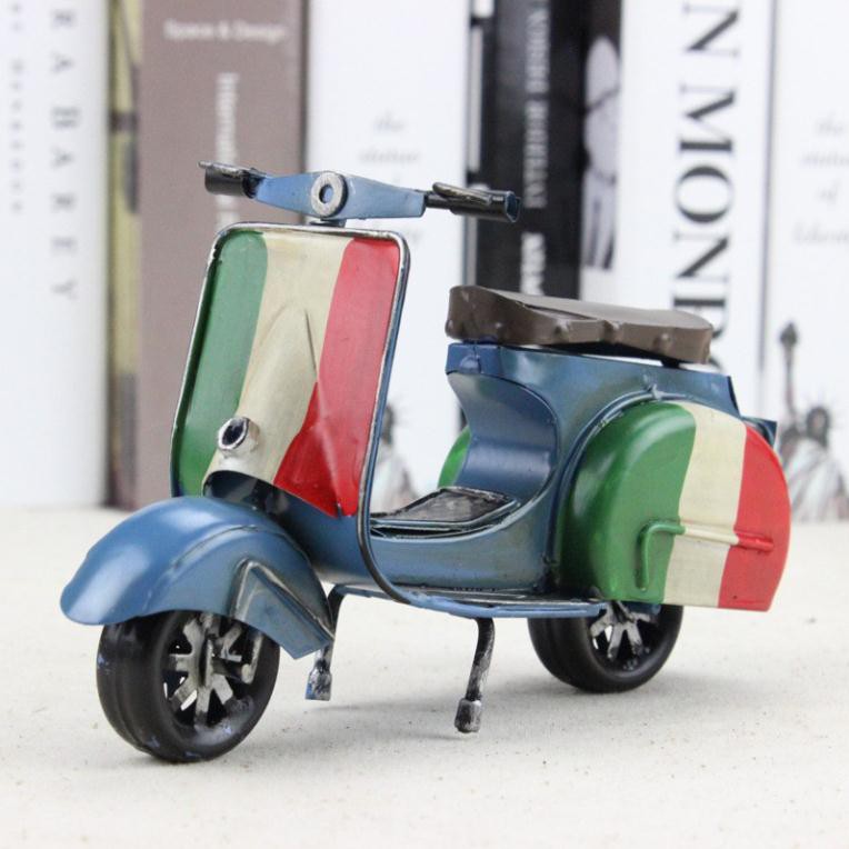 Apple craft phong cách châu Âu retro craft sắt rèn mô hình xe tay ga con lắc để bàn trang trí hàng loạt nóng