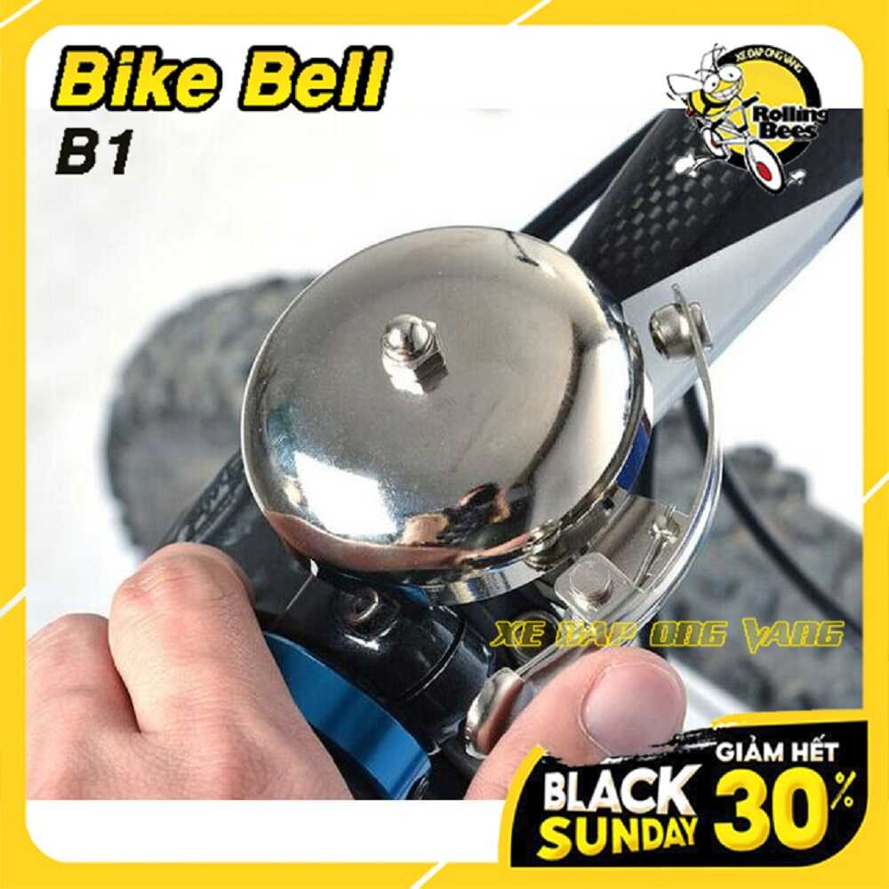 Chuông xe đạp Biycle Bell hình nấm, âm thanh vang xa nhẹ nhàng thiết kế dễ tháo lắp