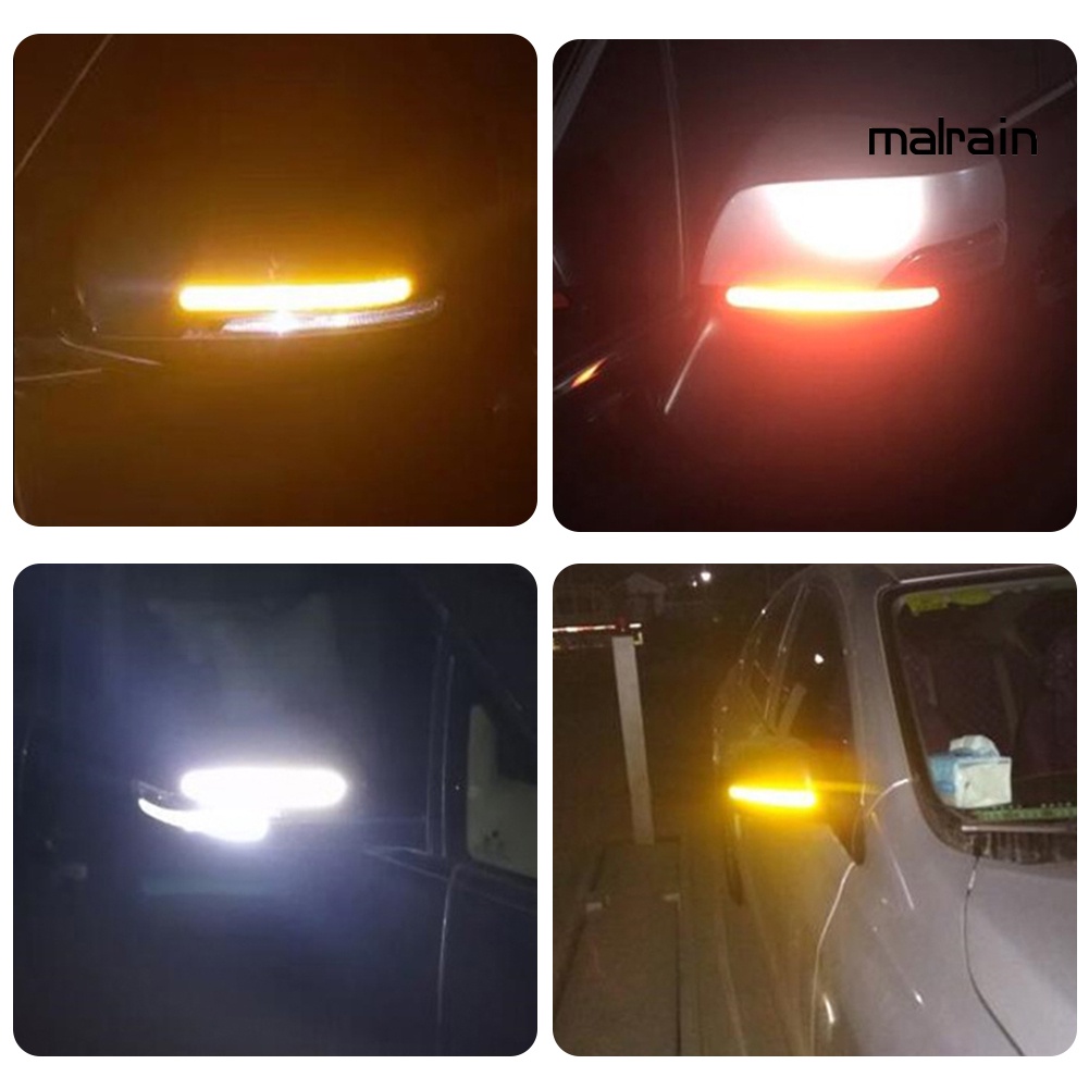 Set 2 miếng dán phản quang trang trí gương chiếu hậu xe hơi tiện dụng