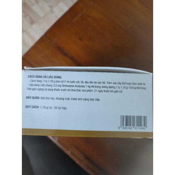 1 lọ AZIDIN 1,18g dùng trong thú y