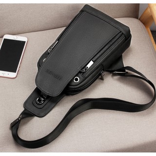 [FreeShip - Sale khô máu] Túi đeo chéo - túi da nam thời trang phong cách Hàn Quốc cao cấp chống móp méo