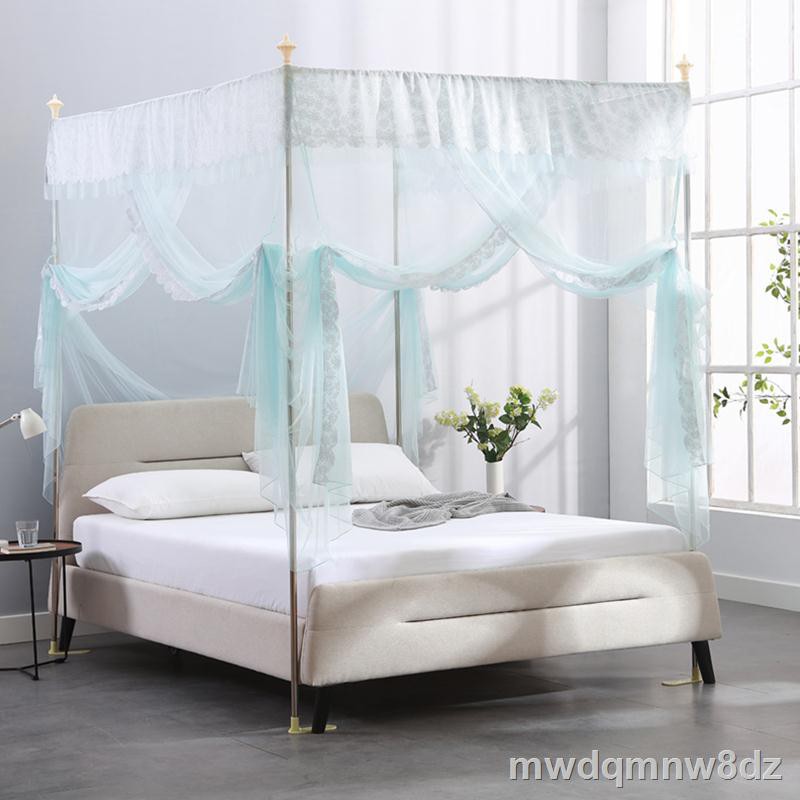 ✎☽✇Rolai Home Dệt may Bộ trải giường Summer Mosquito Nets 1.8m đôi Sàn ngủ Polypre