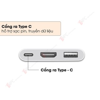 ADAPTER CHUYỂN ĐỔI TYPE-C SANG HDMI / TYPE-C / USB APPLE MUF82